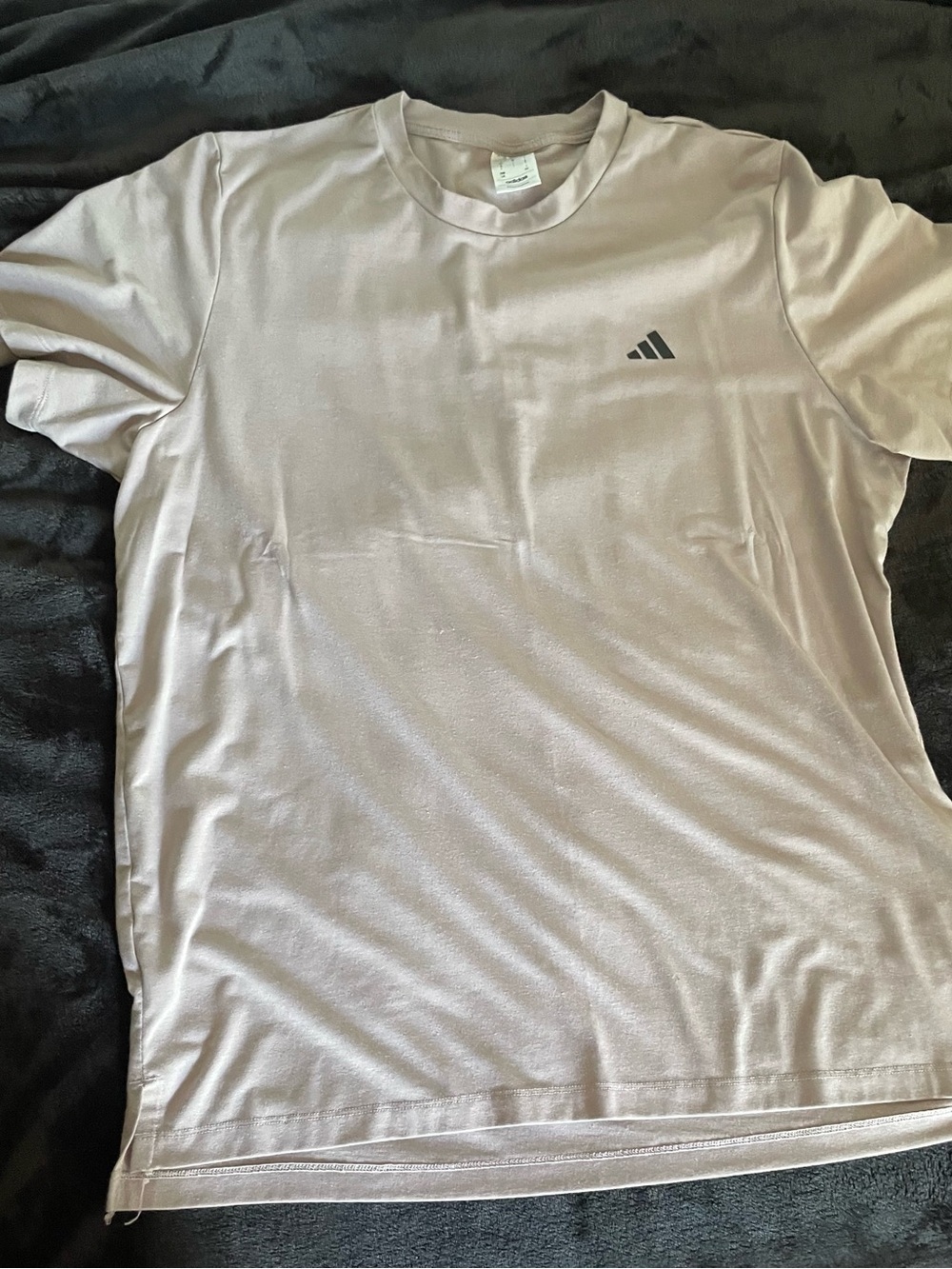 adidas Men's Short Sleeve Crew Tee in Light Mauve